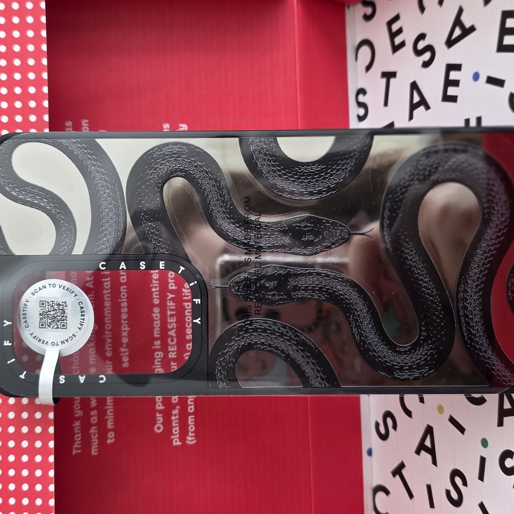 Casetify Black Snake Mirror Phone Case